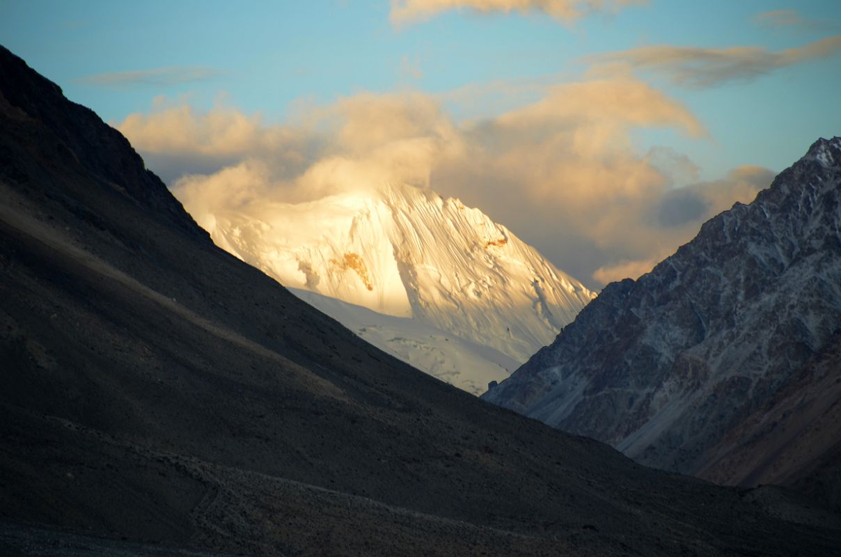 39 Sunrise On Mountain Close Up Southwest Of Sughet Jangal K2 North Face China Base Camp